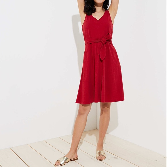 LOFT Dresses & Skirts - LOFT TIE WAIST POCKET DRESS SIZE XSP